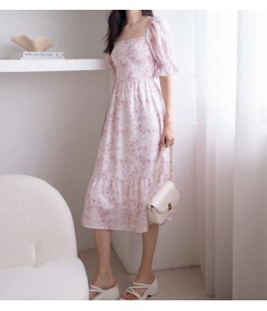 MARIBELLE SMOCKED MAXI DRESS IN PINK