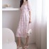 MARIBELLE SMOCKED MAXI DRESS IN PINK